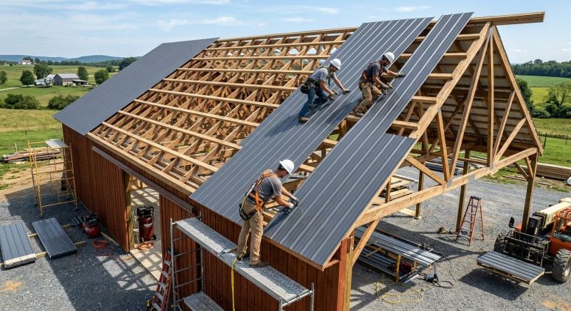 Barn Roof Construction in Peyton, CO