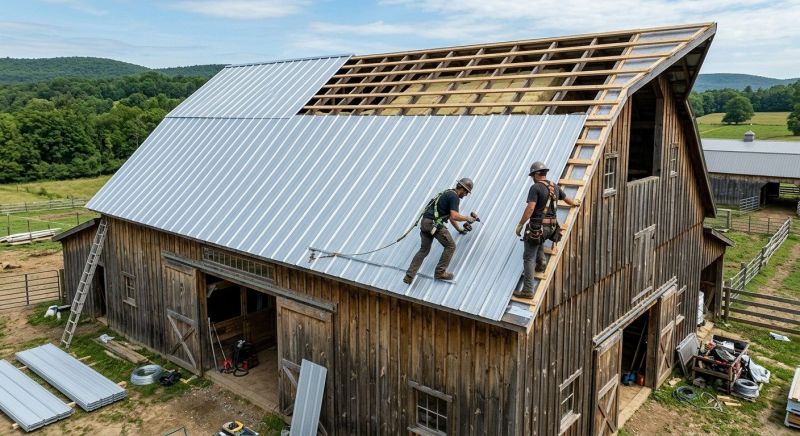 Barn Roof Construction in Peyton, CO