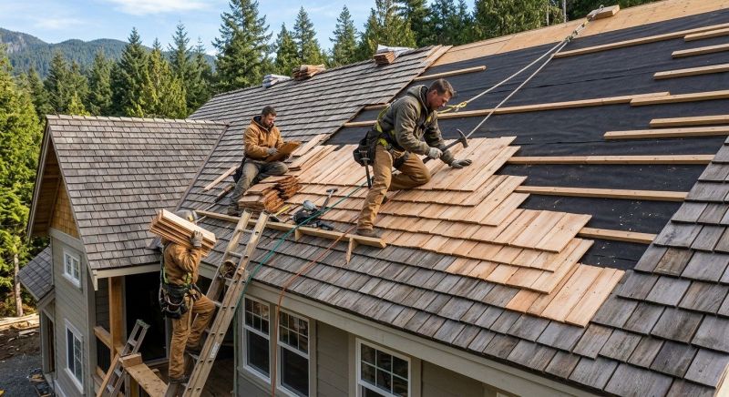 Cedar Shake Roof Construction in Colorado Springs, CO