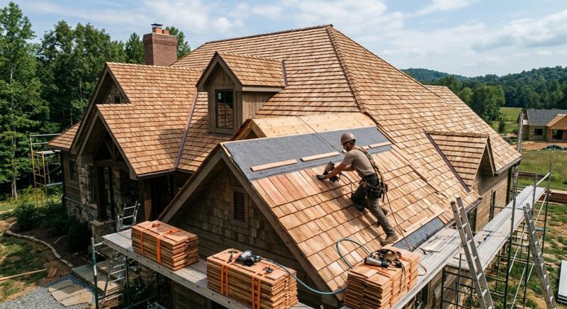 Cedar Shake Roof Construction in Elbert, CO