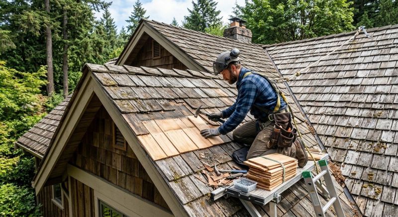 Cedar Shingles Repair in Monument, CO
