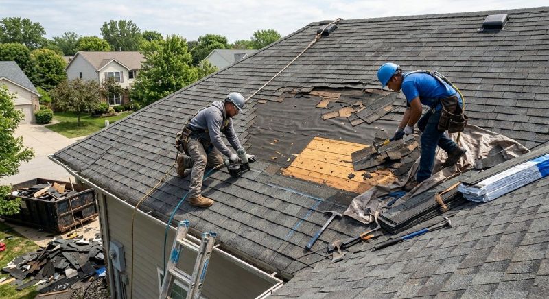 Damaged Roof Repair in Peyton, CO