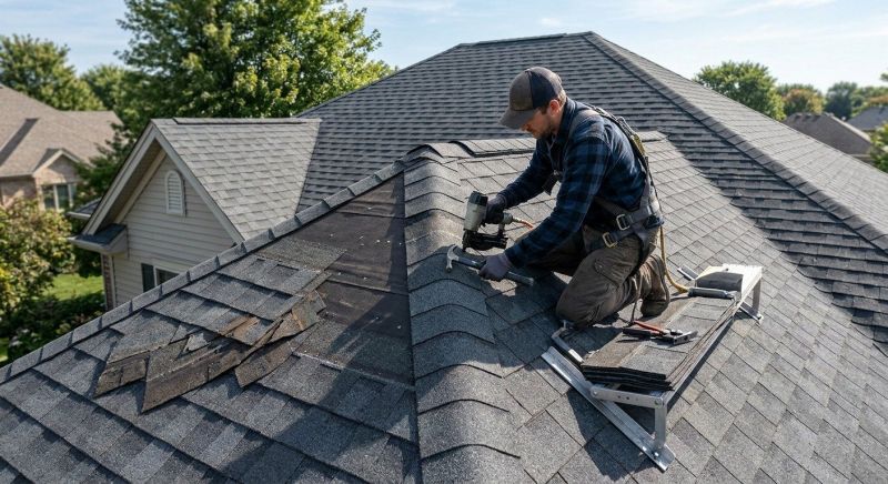 Hip Roof Shingle Repair in Peyton, CO