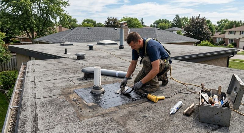 Rubber Roof Repair in Kiowa, CO