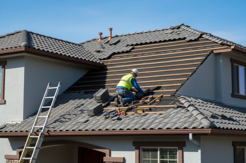 Spanish Tile Roof Repair in Peyton, CO
