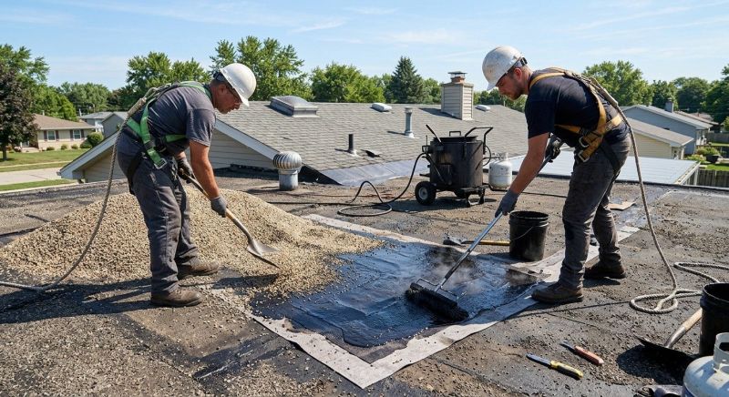 Tar And Gravel Roof Repair in Kiowa, CO