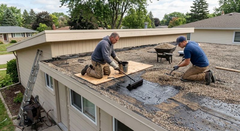 Tar And Gravel Roof Repair in Peyton, CO