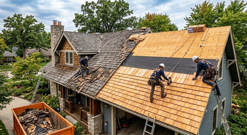 Wood Shingle Roof Replacement in Peyton, CO